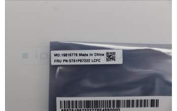 Lenovo 5T61P67222 TOUCHPAD CS21_3+2bCP,GLM,BK,NONFC,SRX,EL