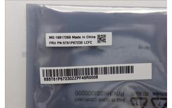 Lenovo 5T61P67230 TOUCHPAD CS21_3+2bCP,GLM,BK,NFC,TRI,SY