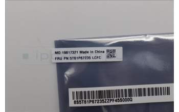Lenovo 5T61P67235 TOUCHPAD CS21_3+2bCP,GLM,BK,NONFC,CHY,EL
