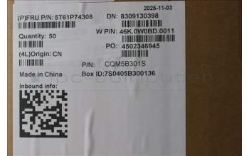 Lenovo 5T61P74308 CS25_CP,GLMLR,BK,NFC,CHY,EL