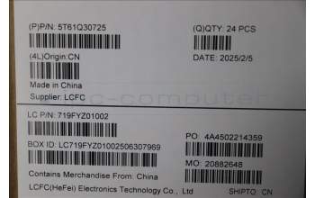 Lenovo 5T61Q30725 TOUCHPAD CS24 TMS-2,FP,PMX