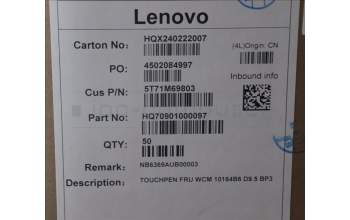 Lenovo 5T71M69803 Lenovo Pen (Base Pen 3) D9.5mm,Grey