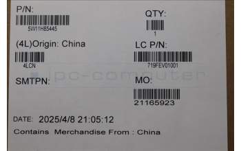 Lenovo 5W11H85445 WIRELESS Wireless,WAN,QCT,EM160R CN