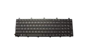 6-80-P17S0-070-3 original Clevo clavier DE (allemand) noir avec rétro-éclairage