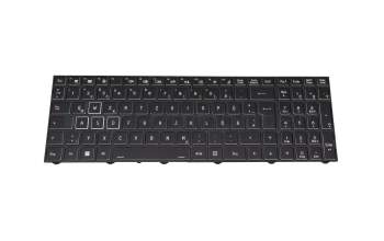 6-80-PC510-071-KME original Medion clavier DE (allemand) noir/noir avec rétro-éclairage (Gaming)