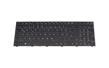 6-80-PC510-072-1 original Clevo clavier DE (allemand) moir/blanc/noir abattue avec rétro-éclairage