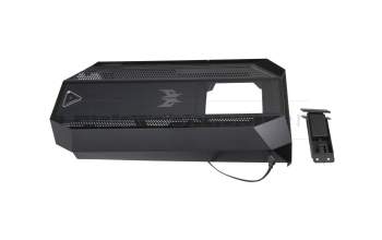 60.E2CD1.001 original Acer Couverture frontale noir (avec suspension de casque)
