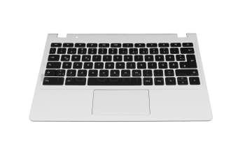 60.MKEN7.003 original Acer clavier incl. topcase DE (allemand) noir/blanc