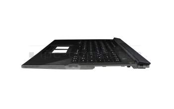 6036W0293301 original Asus clavier incl. topcase DE (allemand) noir/noir/transparent /gris avec rétro-éclairage