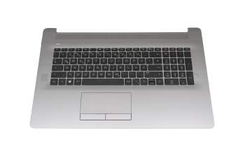 6037B0144704 original HP clavier incl. topcase DE (allemand) noir/argent avec ODD