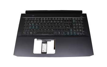 6037B0166404 A01 original Acer clavier incl. topcase DE (allemand) noir/noir avec rétro-éclairage