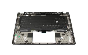 6037B0230013 original IEC clavier incl. topcase DE (allemand) noir/noir avec rétro-éclairage