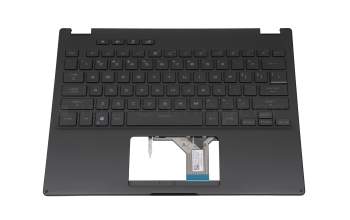 6053B1886801 original Asus clavier incl. topcase US (anglais) noir/noir avec rétro-éclairage