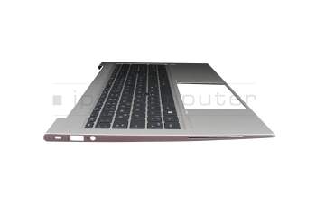 607081707402 HP clavier incl. topcase DE (allemand) noir/noir avec mouse stick