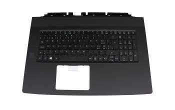 63000101KC01 original Acer clavier incl. topcase SF (suisse-francais) noir/noir avec rétro-éclairage