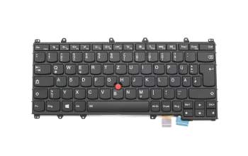 63N007E original Lenovo clavier DE (allemand) noir/noir abattue avec rétro-éclairage et mouse stick