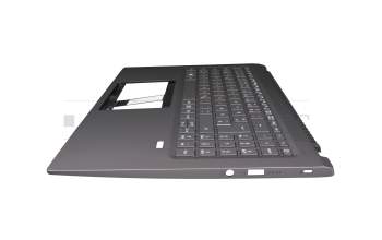 6B.ABDN2.014 original Acer clavier incl. topcase DE (allemand) gris/gris avec rétro-éclairage