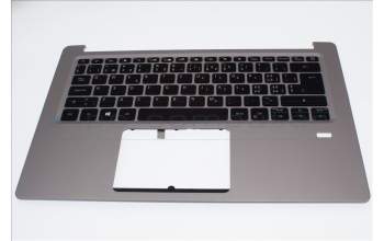 Acer 6B.GXUN1.026 COVER.UPPER.SILVER.W/KB.SWISS.BL