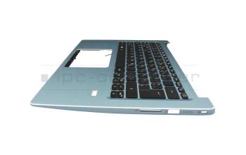 6B.HFEN1.008 original Acer clavier incl. topcase DE (allemand) noir/bleu avec rétro-éclairage
