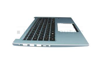 6B.HFEN1.008 original Acer clavier incl. topcase DE (allemand) noir/bleu avec rétro-éclairage