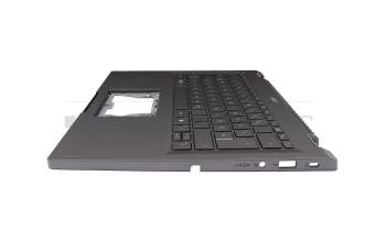 6B.KT4N8.020 original Acer clavier incl. topcase DE (allemand) argent/argent avec rétro-éclairage