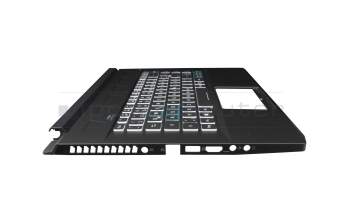 6B.Q50N1.009 original Acer clavier incl. topcase DE (allemand) noir/transparent/noir avec rétro-éclairage