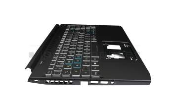 6B.QAUN2.014 original Acer clavier incl. topcase DE (allemand) moir/blanc/noir avec rétro-éclairage (câble de raccordement 16mm)
