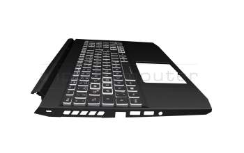 6B.QB2N2.014 original Acer clavier incl. topcase DE (allemand) moir/blanc/noir avec rétro-éclairage