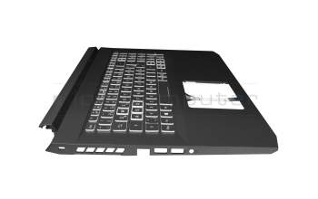 6B.QC6N2.014 original Acer clavier incl. topcase DE (allemand) moir/blanc/noir avec rétro-éclairage