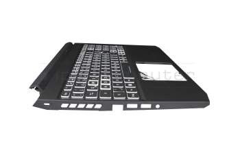 6B.QCCN2.014 original Acer clavier incl. topcase DE (allemand) moir/blanc/noir avec rétro-éclairage