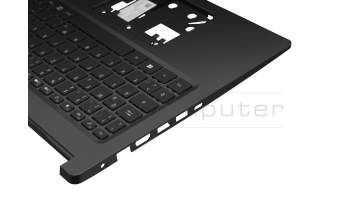 6BH9KN70110 original Acer clavier incl. topcase DE (allemand) noir/gris avec rétro-éclairage