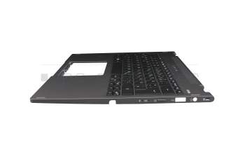 6BHQUN1020 original Acer clavier incl. topcase DE (allemand) noir/gris avec rétro-éclairage