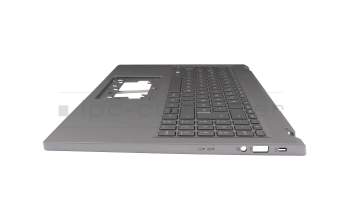 6BKJ9N7011 original Acer clavier incl. topcase DE (allemand) argent/argent