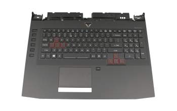6BQ0QN5017 original Acer clavier incl. topcase US (anglais) noir/noir avec rétro-éclairage