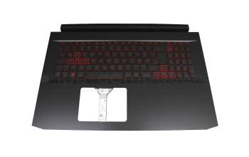 6BQBKN2014 original Acer clavier incl. topcase DE (allemand) noir/rouge/noir avec rétro-éclairage