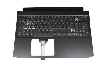 6BQCCN2014 original Acer clavier incl. topcase DE (allemand) moir/blanc/noir avec rétro-éclairage