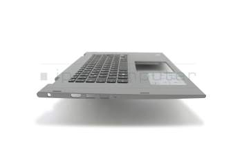 6KM4P original Dell clavier incl. topcase DE (allemand) noir/gris avec rétro-éclairage pour capteur d\'empreintes digitales