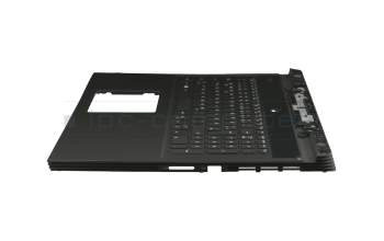 6WFHN original Dell clavier incl. topcase DE (allemand) noir/noir avec rétro-éclairage