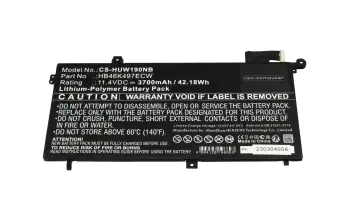 IPC-Computer batterie compatible avec Huawei HB46K497ECW à 42,18Wh