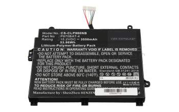 IPC-Computer batterie 53,9Wh compatible avec Schenker Key 16 (P960EN-K)