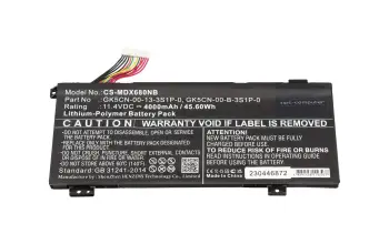 IPC-Computer batterie compatible avec Medion 40068691 à 45,6Wh