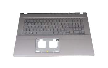 7137900002 original Acer clavier incl. topcase DE (allemand) gris/gris avec rétro-éclairage