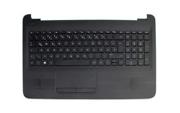 71NDJ132141 original HP clavier incl. topcase DE (allemand) noir/noir
