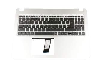 71NGS1BO012 original Compal clavier incl. topcase DE (allemand) noir/argent avec rétro-éclairage