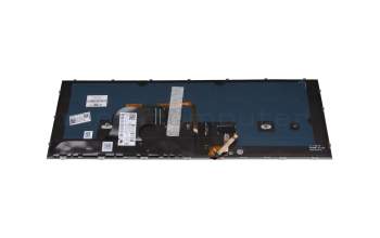 71NJA132125 original HP clavier TR (turque) noir/gris avec rétro-éclairage et mouse stick