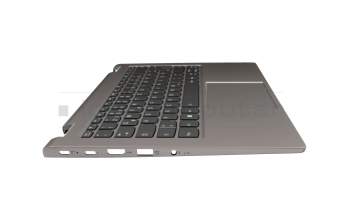 71NJE338029 original Compal clavier incl. topcase DE (allemand) anthracite/gris avec rétro-éclairage avec compartiment pour stylo intelligent