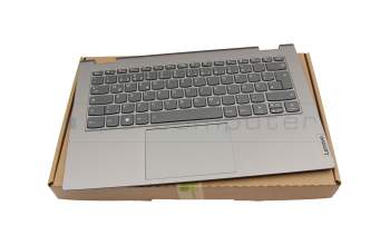 71NJE338029 original Compal clavier incl. topcase DE (allemand) anthracite/gris avec rétro-éclairage avec compartiment pour stylo intelligent