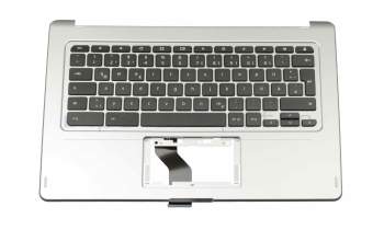 80105570K201 original Acer clavier incl. topcase DE (allemand) noir/argent
