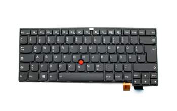 8B2001B original Lenovo clavier DE (allemand) noir/noir abattue avec rétro-éclairage et mouse stick