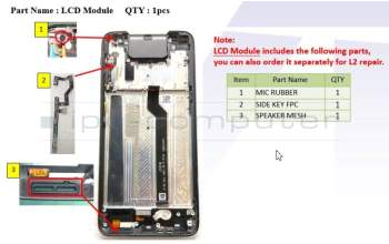 Asus 90AI01W1-R20010 ZS630KL-2A 6.4 FHD LCD MODULE